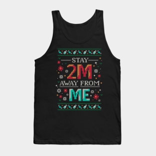 Stay 2 Meters Away - 2020 Pandemic Christmas Tank Top